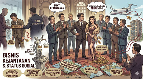 Kekuasaan serasa tak lengkap tanpa wanita simpanan. Foto: Gemini AI