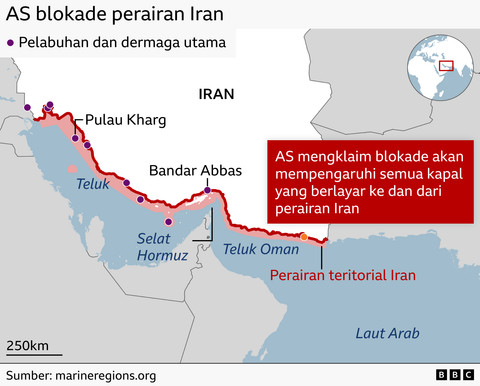 Militer AS Sergap Kapal Pengangkut Minyak Iran di Samudra Hindia (1)