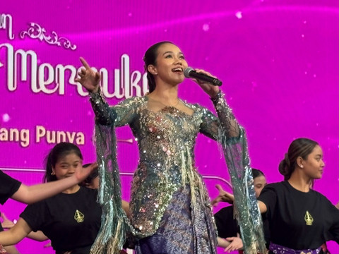 Yura Yunita saat konferensi pers Road to Pagelaran Sabang Merauke 2026 di Main Atrium Grand Indonesia East Mall, Jumat (24/4/2026). Foto: Salsha Okta Fairuz/kumparan