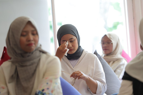 Ibu Tania di acara kumparanMOM Mom's Meet Up. Foto: kumparan. 