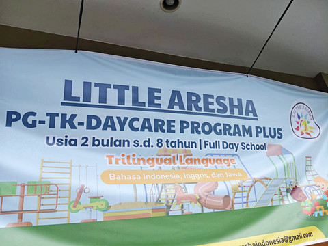 Suasana Daycare Little Aresha di Umbulharjo, Kota Yogyakarta yang digerebek polisi terkait kasus kekerasan dan penelantaran anak. Foto: Panji/kumparan