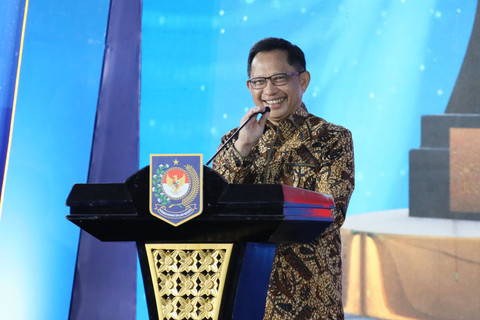 Kementerian Dalam Negeri (Kemendagri) menggelar Apresiasi Daerah Berprestasi Tahun 2026 di Ballroom Wyndham Opi Hotel, Palembang, Sumatera Selatan, Sabtu (25/4/2026). Foto: Dok. Kemendagri