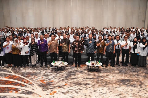 Wakil Menteri Sosial Agus Jabo Priyono di acara kegiatan Pelatihan Manajemen Pembelajaran bagi Guru dan Kepala Sekolah Rakyat Tahun 2026, di Harris Hotel Cibinong, Sabtu (25/4/2026). Foto: Dok. Kemensos