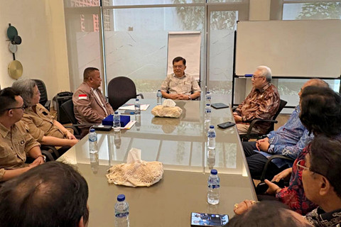 Pertemuan Jusuf Kalla dengan sejumlah petinggi ormas di kediaman JK, Jakarta Selatan (27/4/2026). Foto: Kevin Daniel/kumparan