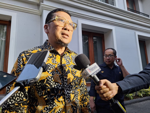 Ahmad Doli Kurnia mewakili Majelis Nasional Korps Alumni Himpunan Mahasiswa Islam (MN KAHMI) usai pertemuannya dengan JK (27/4/2026). Foto: Kevin Daniel/kumparan