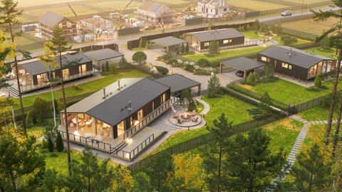 Ilustrasi rumah berkelanjutan. Foto: Alexuans/Shutterstock
