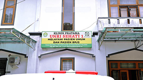 Klinik Kampus Universitas Riau (Unri) Foto: Unri