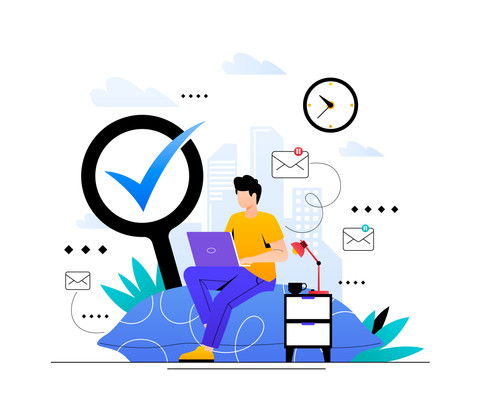 Ilustrasi Efisiensi (Sumber: https://www.magnific.com/free-vector/gradient-career-cushioning-concept_71856242.htm#fromView=keyword&page=1&position=1&uuid=177b3e67-c97c-4875-a994-5775f60b8451&query=Work+efficiency)