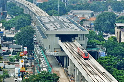 LRT Jakarta Fase 1B Lakukan Test Track sejauh 3,6 Km dari Velodrome ke Pasar Pramuka pada Kamis (30/4/2026). Foto: Dok. Jakpro