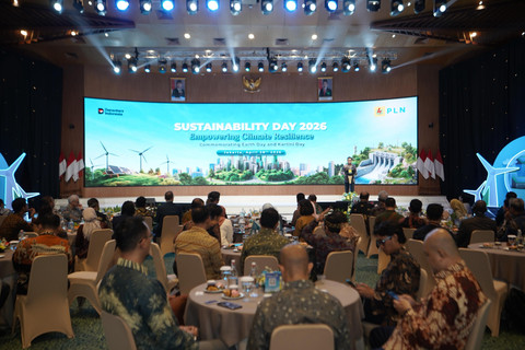 Suasana kegiatan PLN Sustainability Day 2026 "Empowering Climate Resilience" yang diselenggarakan di Jakarta pada Selasa (28/4). Foto: Dok. PLN