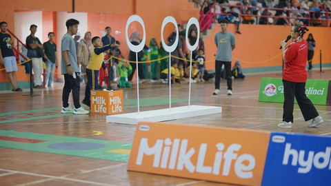 MilkLife Festival SenengMinton 2026 kembali digelar dengan kota Purwokerto sebagai pembuka yang berlangsung di Sasana Krida GOR Satria Purwokerto, Kamis (30/4/2026). Foto: Dok. MilkLife