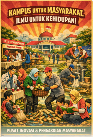 Ilustrasi dampak keberadaan kampus bagi masyarakat. (Sumber: Copilot)