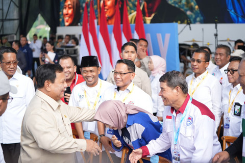 Presiden Republik Indonesia, Prabowo Subianto di Peringatan Hari Buruh Internasional atau May Day 2026 yang digelar di Monumen Nasional, Jumat (01/05/2026). Foto: Dok. Isitimewa