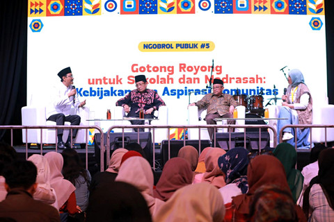 Menteri Sosial Saifullah Yusuf atau Gus Ipul menghadiri forum Belajaraya dengan Teman 2026 di Taman Ismail Marzuki, Sabtu (2/5/2026). Foto: Dok. Kemensos