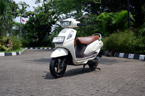 Mencoba Suzuki Access 125. Foto: Sena Pratama/kumparan