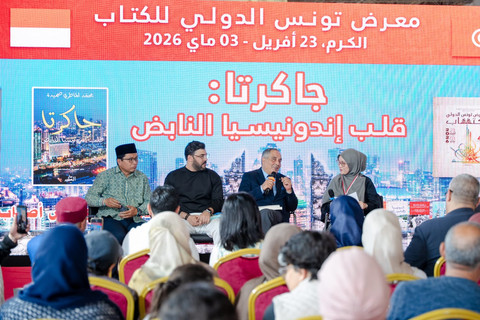 KBRI Tunis Gelar diskusi buku di Pameran Buku Internasional Tunisia ke-40. Foto: KBRI Tunis 