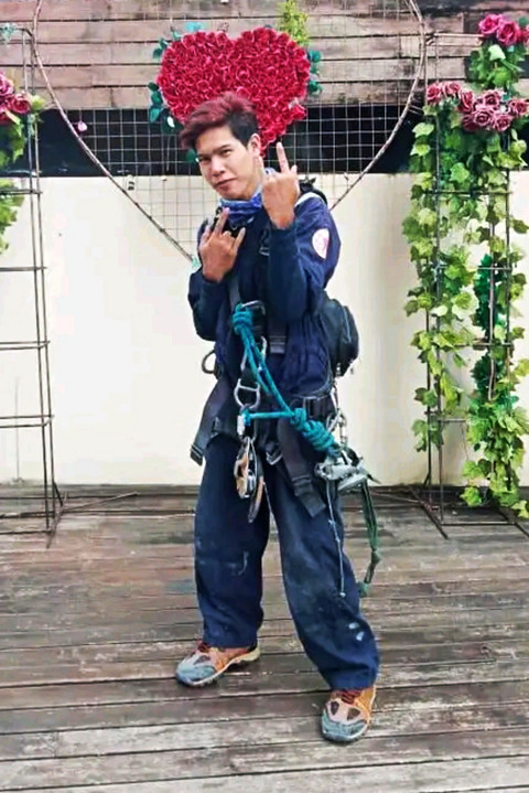 Ardi Suhardi (30), pekerja Rope Access asal Pandeglang. Foto: Dok. Pribadi