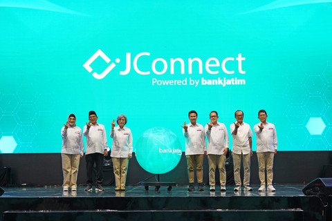 Bank Jatim sukses menggelar puncak acara launching JConnect dalam rangkaian kegiatan yang berlangsung di Grand City Surabaya, pada 1-3 Mei 2026. Foto: Bank Jatim