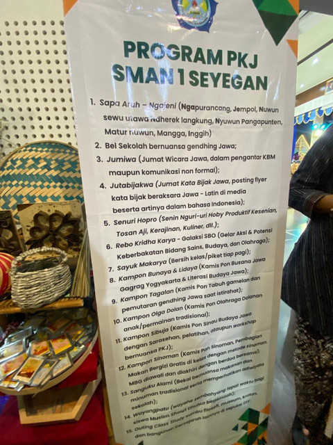 Program Pendidikan Khas Kejogjaan (PKJ) di SMA Negeri 1 Seyegan, Sleman. Foto: Pandangan Jogja/Resti D