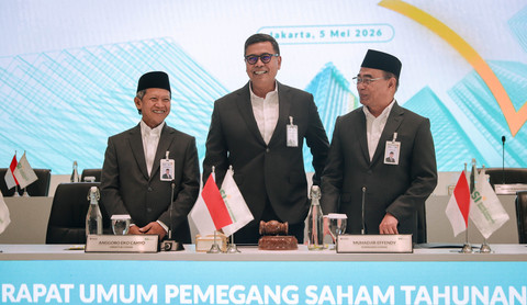 Suasana RUPST Tahun Buku 2025 PT Bank Syariah Indonesia (Persero) TBK di Jakarta, Selasa (5/5/2026). Foto: Jamal Ramadhan/kumparan