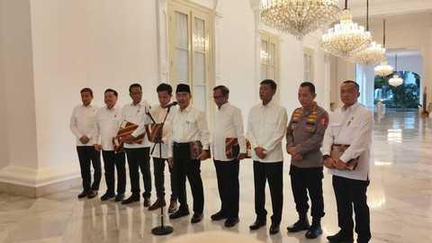 Jumpa pers Komisi Percepatan Reformasi Polri usai melapor ke Presiden Prabowo Subianto di Istana Merdeka, Jakarta, Selasa (5/5/2026). Foto: Jonathan Devin/kumparan