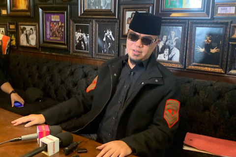 Musisi Ahmad Dhani di Java Rock Kemang, Jakarta Selatan, Selasa (5/5/2026). Foto: Vincentius Mario/kumparan