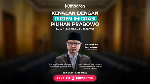 Live talkshow kumparan bersama Dirjen Imigrasi Hendarsam Marantoko. Foto: kumparan
