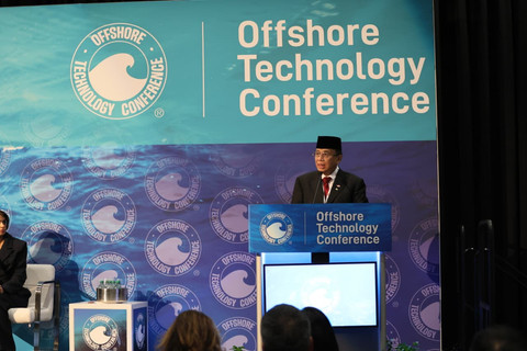 Duta Besar Republik Indonesia untuk Amerika Serikat, Indroyono Susilo, menegaskan kesiapan Indonesia dalam menarik investasi energi melalui penguatan kebijakan dan kolaborasi global pada forum OTC Houston, Texas, Amerika Serikat pada Selasa (5/6). Foto: Dok. Pertamina