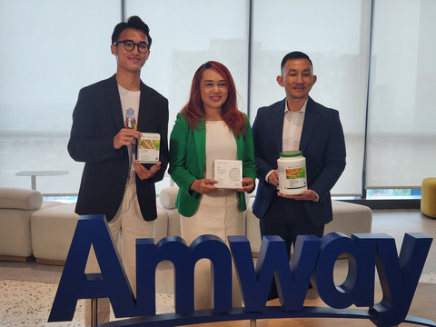 Amway Indonesia luncurkan produk baru Nutrilite Gut, inovasi probiotik terbaru yang dirancang untuk membantu menjaga kesehatan saluran cerna sekaligus mendukung fungsi otak yang digelar di Pakuwon Tower, Rabu (6/5/2026). Foto: Ela Nurlaela/kumparan