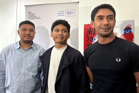 Reza Rahadian saat di Konferensi Pers Next Step Studio di kawasan Menteng, Jakarta Pusat. Foto: Salsha Okta Fairuz/kumparan
