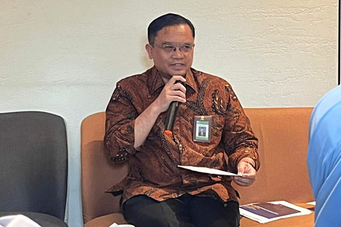 Dirjen Paud Dikdas PNFI Gogot Suharwoto dalam agenda diskusi 'Ngopi Bareng' di kawasan Senayan, Jakarta, Kamis (7/5/2026). Foto: Nasywa Athifah/kumparan
