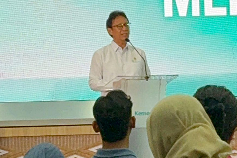 Menteri Kesehatan (Menkes) RI, Budi Gunadi Sadikin saat memberikan sambutan di "Obesity Disease Awareness Event: Harapan yang Meringankan" di Gedung Prof. Sujudi Kementerian Kesehatan, Jakarta, Kamis (7/5/2026). Foto: Jeni Ritanti/kumparan