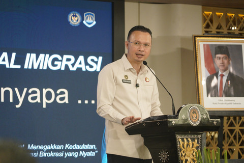 Agenda Direktur Jenderal Imigrasi menyapa Insan Imigrasi Seluruh Indonesia, memastikan Visi Imigrasi untuk Rakyat menjadi pedoman dalam pelaksanaan tugas seluruh Insan Imigrasi, 07 Mei 2026. Foto: Humas Direktorat Jenderal Imigrasi