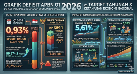 Ilustrasi : Defisit 0,93% dan Beban Masa Depan (Sumber : Gemini ai)