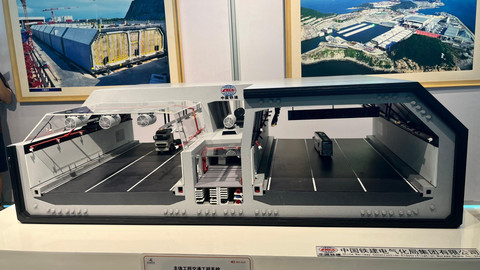 Model elemen terowongan bawah laut Jembatan Hong Kong-Zhuhai-Macau (HZM). Foto: Fariza Rizky Ananda/kumparan.