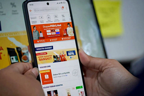 Microsite Sumatra Bangkit di platform e-commerce. Foto: Dok. Satgas PRR/Kementerian UKM