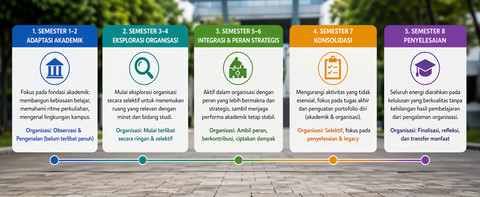 Peta integrasi kognitif mahasiswa akademis dan organisatoris. Foto: Dokumentasi pribadi
