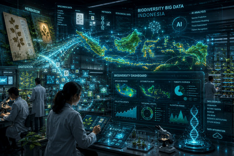 Ilustrasi mengolah data. Foto: Generated by AI