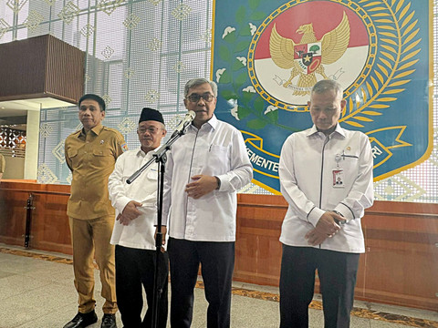 Ketua KPK, Setyo Budiyanto saat jumpa pers usai  agenda peluncuran Buku Panduan dan Bahan Ajar Pendidikan Antikorupsi di Kantor Kemendagri, Jakarta Pusat, Senin (11/5/2026). Foto: Ryan Iqbal/kumparan