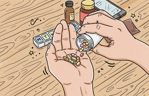 Ilustrasi chronopharmacology waktu minum obat ritme sirkadian efektivitas. Foto: Gemini AI