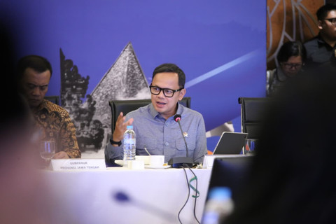 Wamendagri Bima Arya menghadiri Rakergub Forum Kerja Sama Daerah Mitra Praja Utama (MPU) 2026 di Kota Semarang, Jawa Tengah, Selasa (12/5/2026). Foto: Kemendagri RI