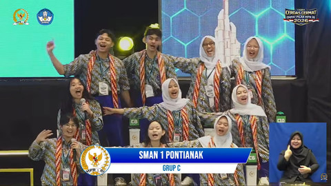 Lomba Cerdas Cermat Empat Pilar yang diadakan MPR di Kalimantan Barat, Sabtu (9/5/2026). Foto: Youtube/MPRGOID
