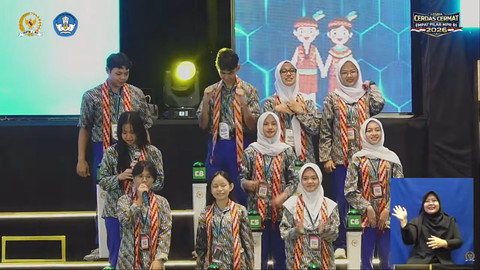 Lomba Cerdas Cermat Empat Pilar yang diadakan MPR di Kalimantan Barat, Sabtu (9/5/2026). Foto: Youtube/MPRGOID