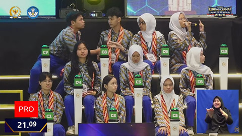 Lomba Cerdas Cermat Empat Pilar yang diadakan MPR di Kalimantan Barat, Sabtu (9/5/2026). Foto: Youtube/MPRGOID