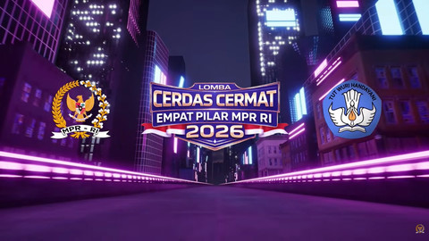 Lomba Cerdas Cermat Empat Pilar yang diadakan MPR, di Kalbar pada Sabtu (9/5/2026).
 Foto: Youtube/MPRGOID