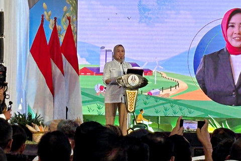 Deputi Gubernur BI, Aida S. Budiman saat acara GPIPS di Sidoarjo, Jawa Timur. Foto: Moh Fajri/kumparan