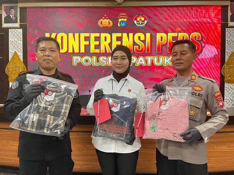 Konferensi pers kasus perkosaan terhadap seorang gadis penyandang disabilitas di Gunungkidul oleh 2 orang pria. Foto: Dok. Polres Gunungkidul