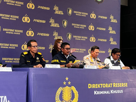 Konferensi Pers Pengungkapan Kasus Penyelundupan Merkuri ke Filipina oleh Polda Metro Jaya, Rabu (13/5/2026). Foto: Rayyan/Kumparan