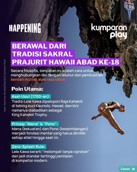Red Bull Cliff Diving World Series. Foto: kumparan