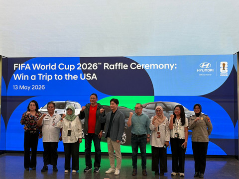 PT Hyundai Motors Indonesia (HMID) menggelar undian pemenang perjalanan FIFA World Cup 2026 di Jakarta. Foto: Sena Pratama/kumparan